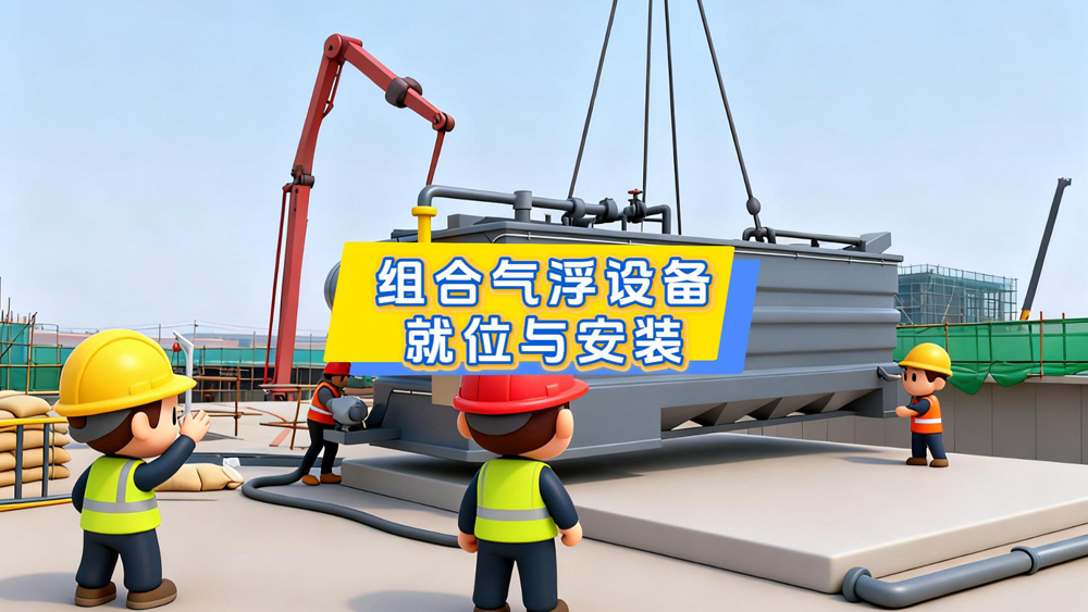平流式气浮就位与安装